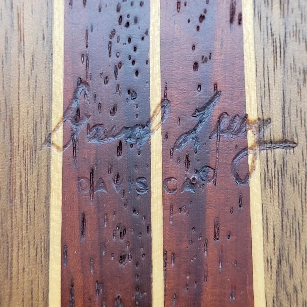 David Levy‎ Handcrafted Hardwood Sushi Board Artisan Signed USA